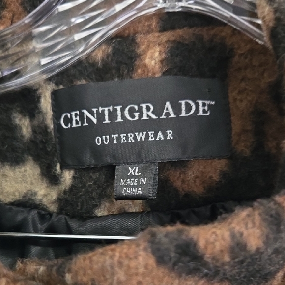 Centigrade Women's Brown and Black Leopard Coat. - Picture 3 of 9